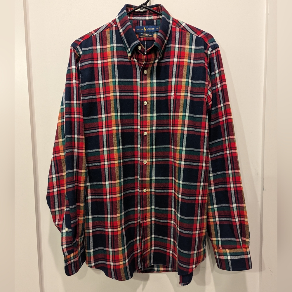 Polo Flannel Performance Button Up (Multi Color) - image 1